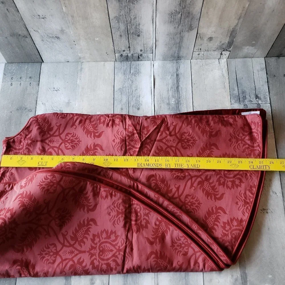 New - RH Restoration Hardware Red Thai Silk Christmas Tree Skirt